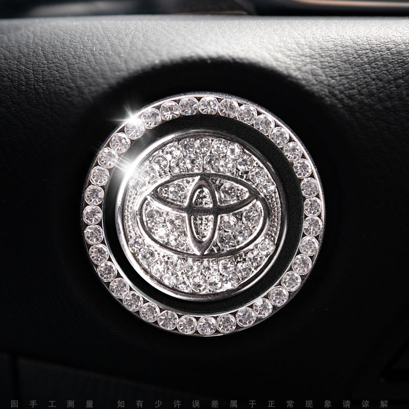 Luxury Crystal Car Starter Button Cover Ring
