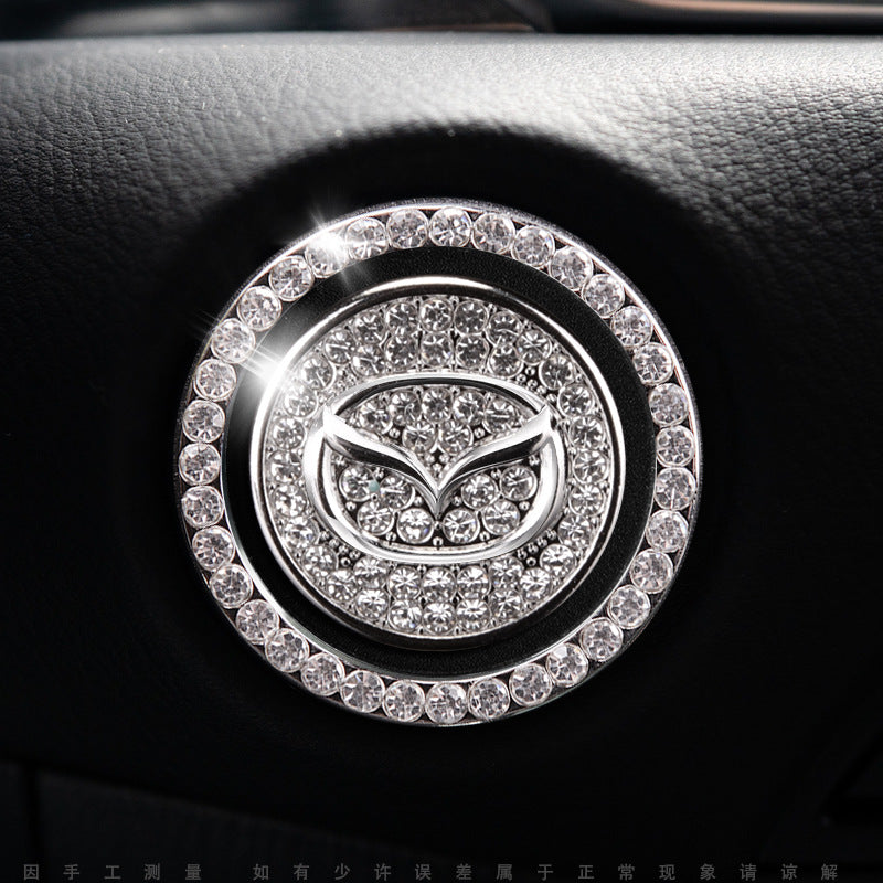Luxury Crystal Car Starter Button Cover Ring