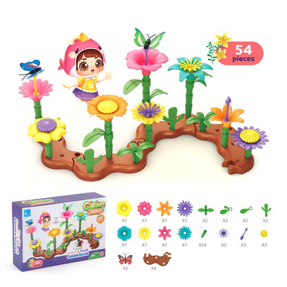 Colorful Kids Flower Brick Toy Set
