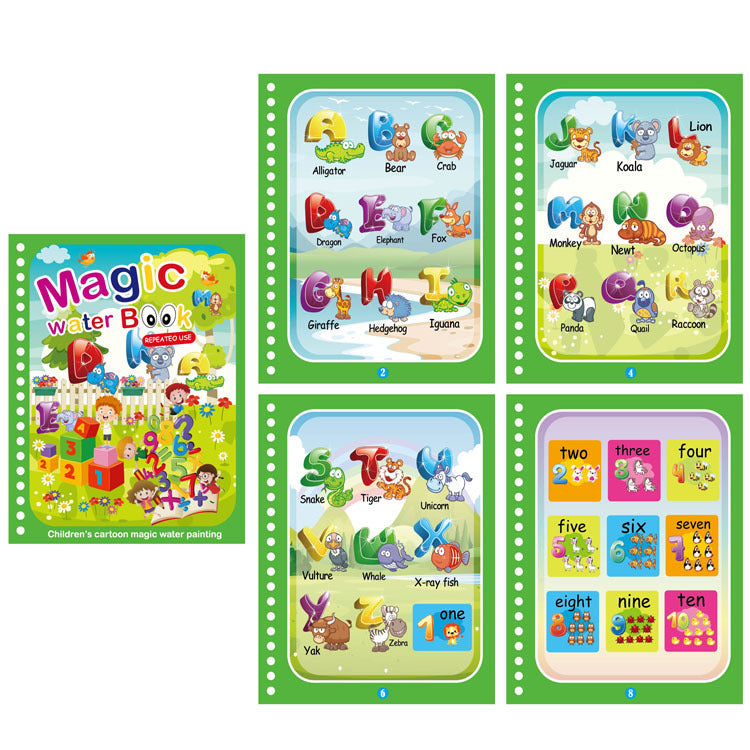 Colorful Kids Water Paint Book Set