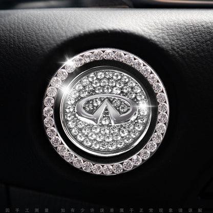Luxury Crystal Car Starter Button Cover Ring