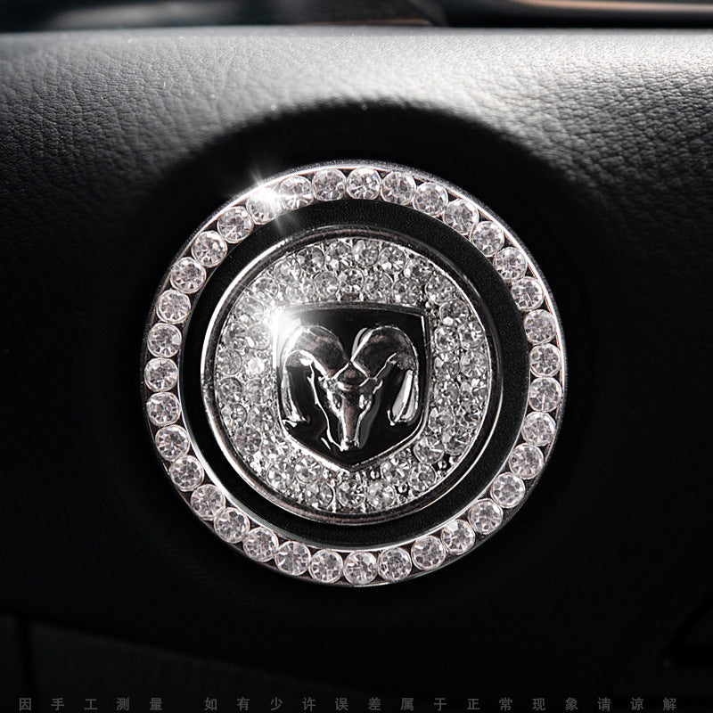 Luxury Crystal Car Starter Button Cover Ring
