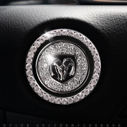 Luxury Crystal Car Starter Button Cover Ring