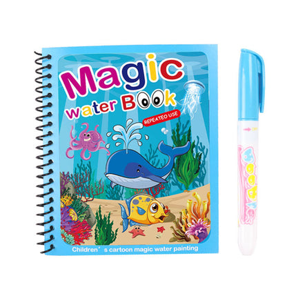 Colorful Kids Water Paint Book Set
