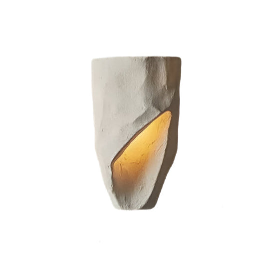 Simple White Textured Wall Lamp