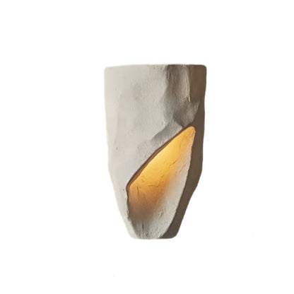 Simple White Textured Wall Lamp