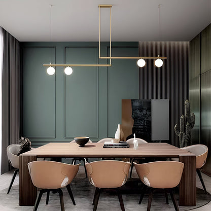 Modern Glass Linear Pendant Light