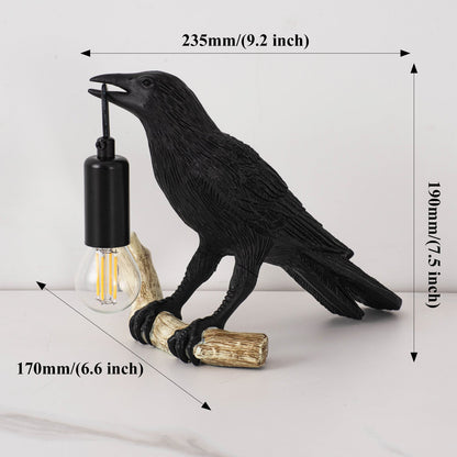 Compact Cute Bird Nightstand Table Lamp