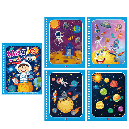 Colorful Kids Water Paint Book Set