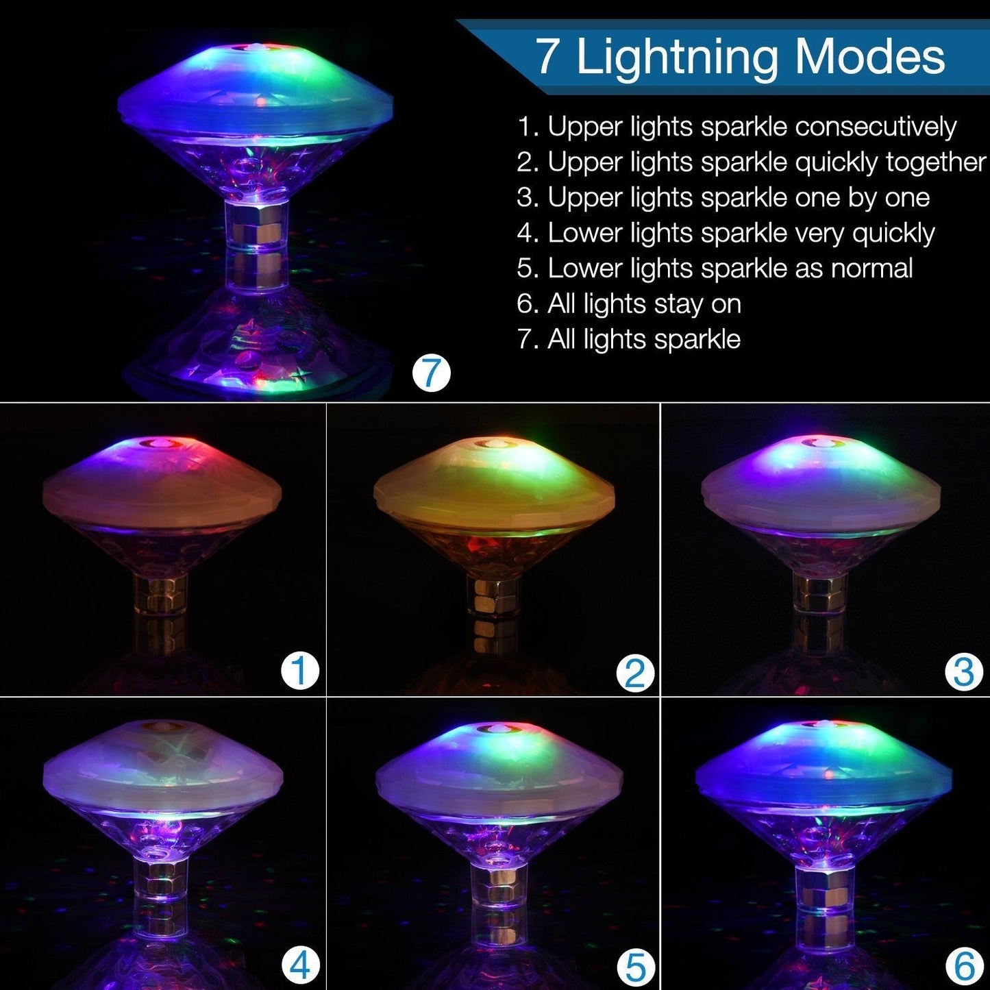 Bright Solar Powered Pool Lamp Floating Decoration
