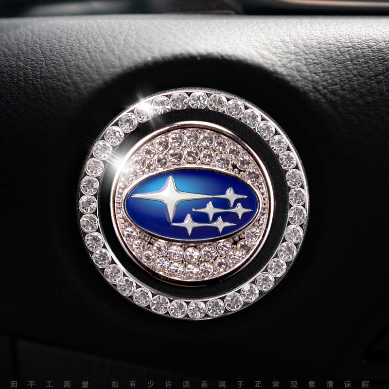 Luxury Crystal Car Starter Button Cover Ring