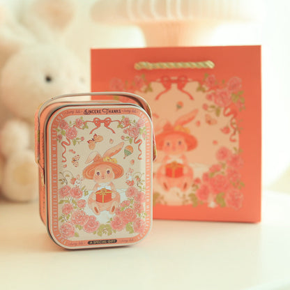 Cute Plush Bunny Pom Pom Keychain Charm