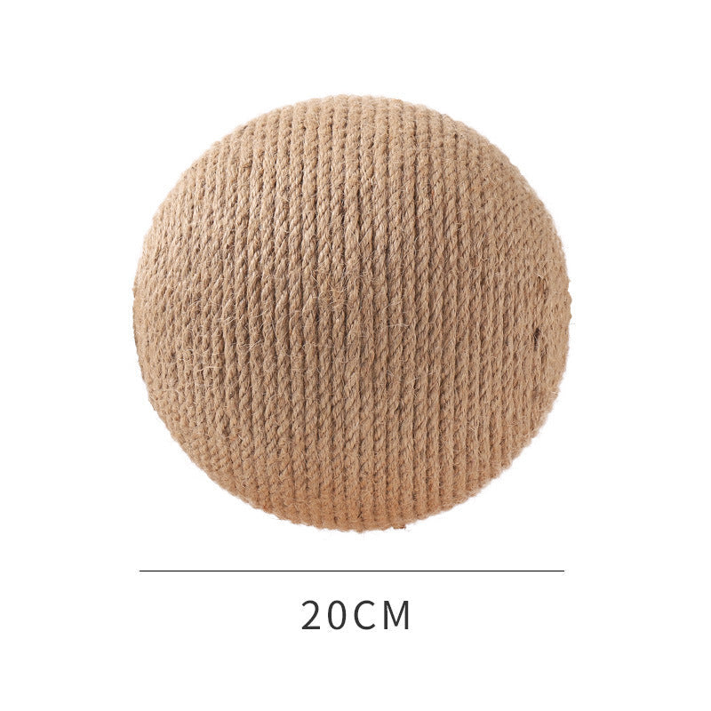 Natural Fiber Cat Scratcher Ball Toy