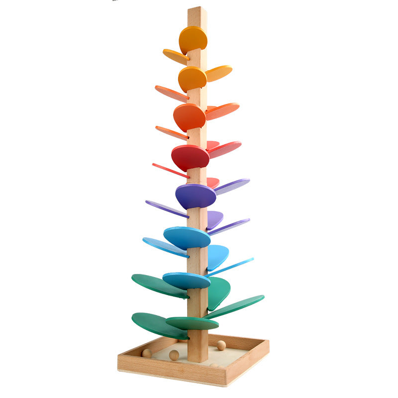 Classic Wooden Marble Run Toy