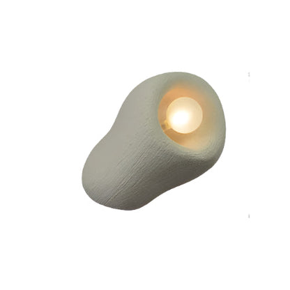 Simple White Textured Wall Lamp