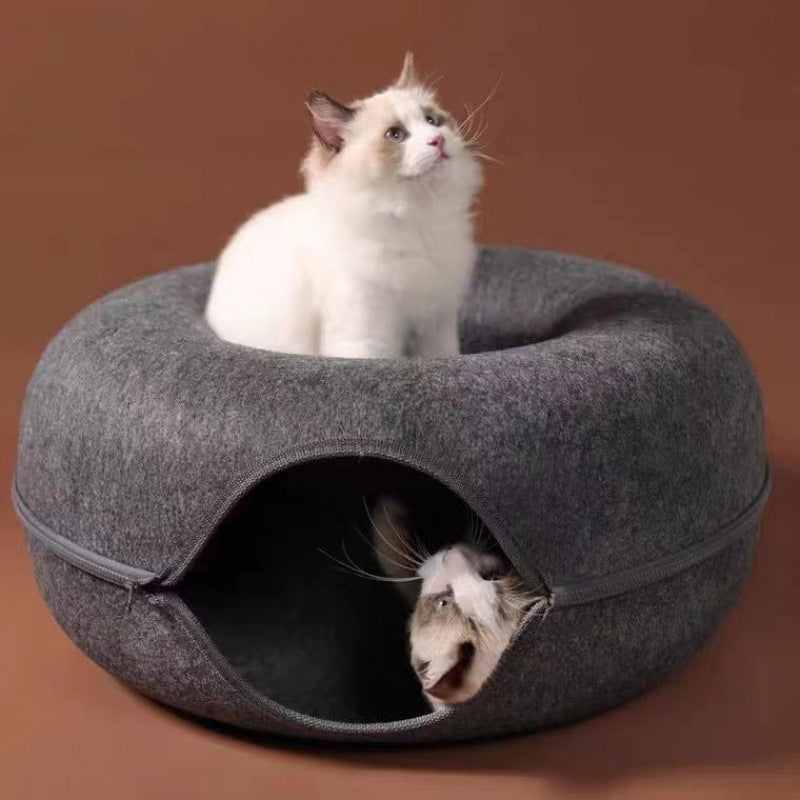 Cozy 2-in-1 Cat Donut Bed - Befez