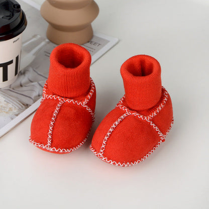 Cozy Baby Booties with Soft Faux Fur Inside