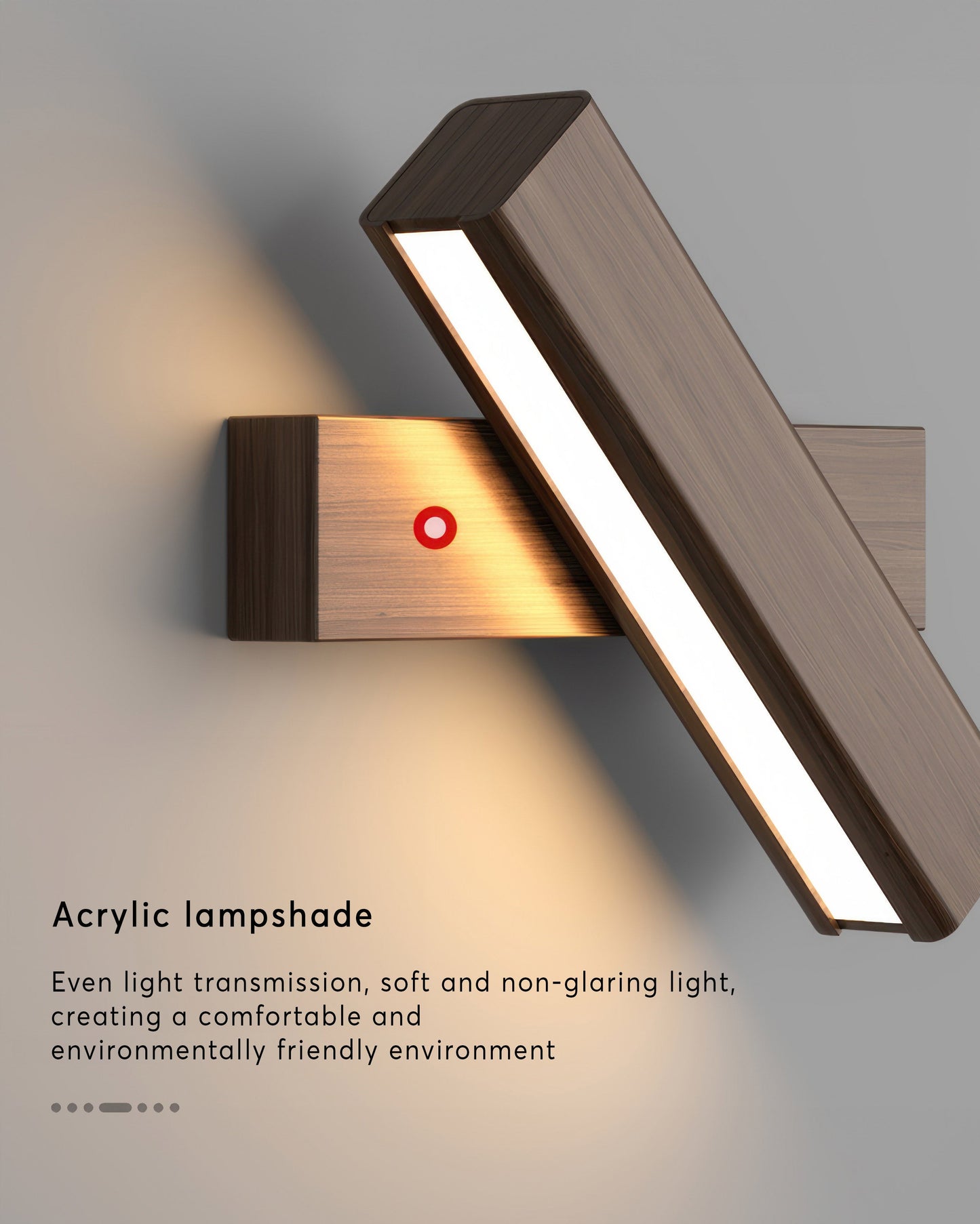 Adjustable Wooden Wall Light