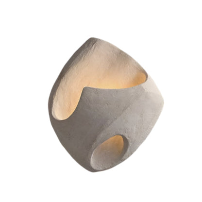 Simple White Textured Wall Lamp