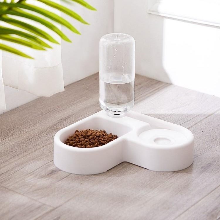Cute Pet Food Bowl Feeder Station