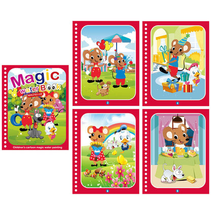 Colorful Kids Water Paint Book Set
