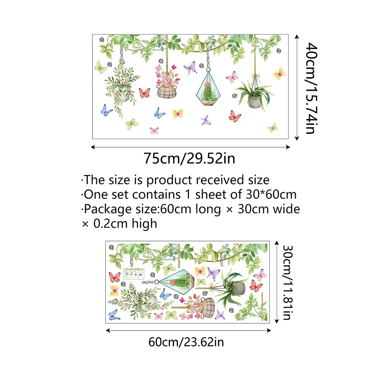 Vibrant Flower Window Decal Sticker