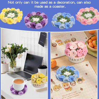Colorful Floral Coasters Set