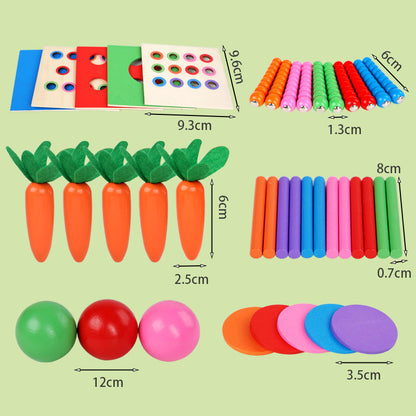 Educational Wooden Shape Sorting Cube Toy