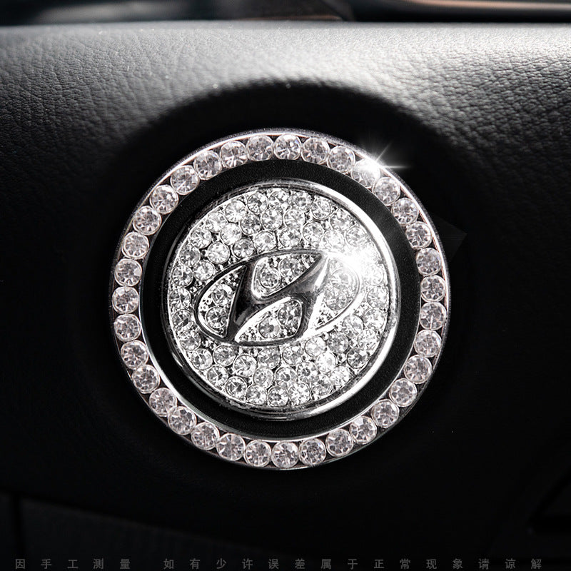 Luxury Crystal Car Starter Button Cover Ring