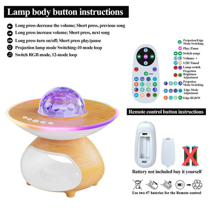 Colorful LED Wireless Charging Table Lamp