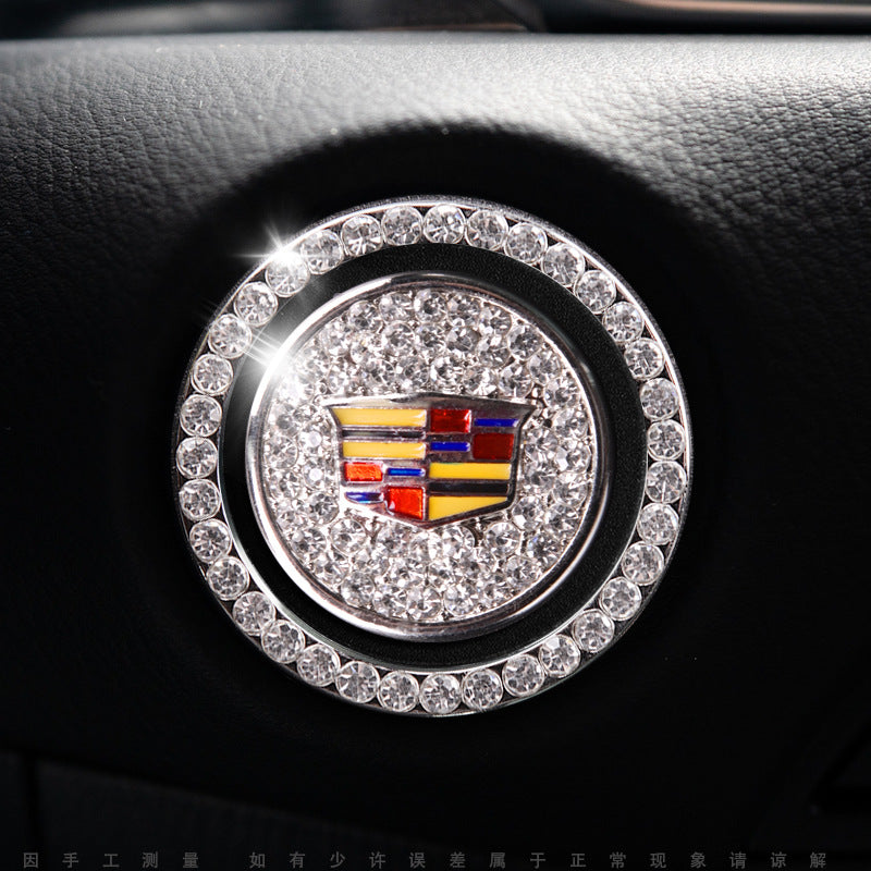 Luxury Crystal Car Starter Button Cover Ring