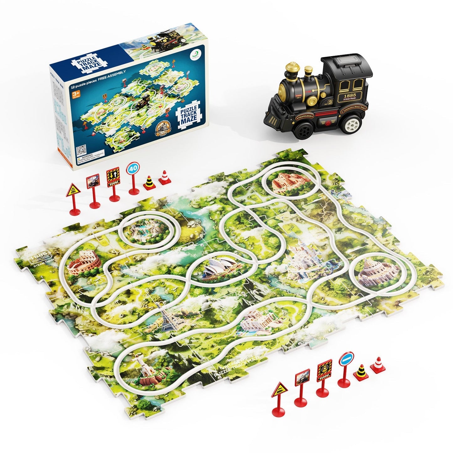 Fun Holiday Train Jigsaw Toy
