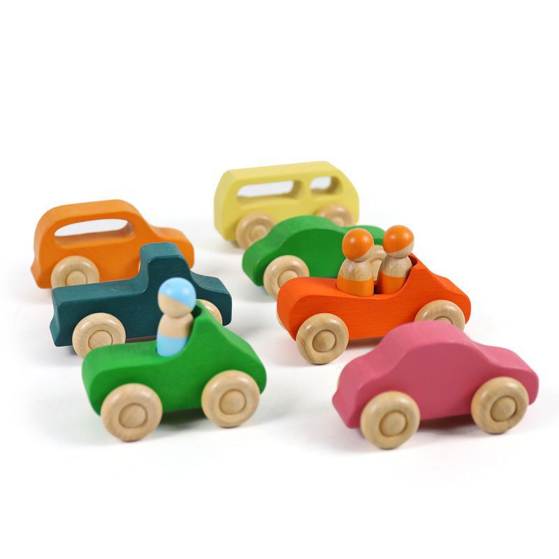 Colorful Wooden Building Blocks for Kids