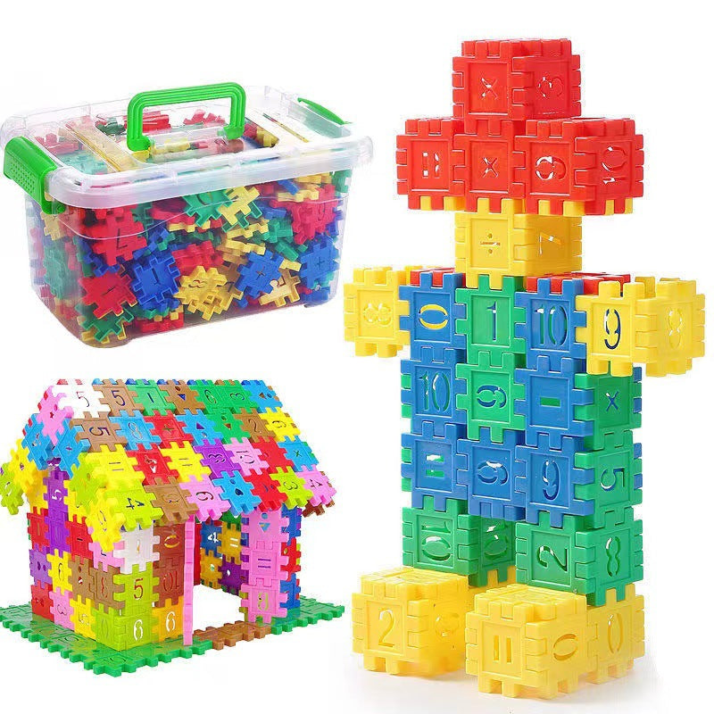 Educational Wooden Math Building Blocks