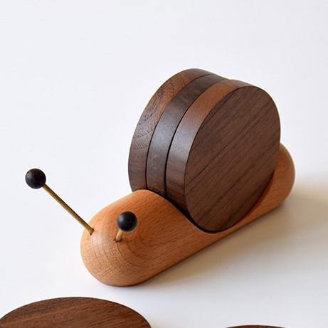 Stylish Snail Coaster Set - Protective and Decorative - Befez