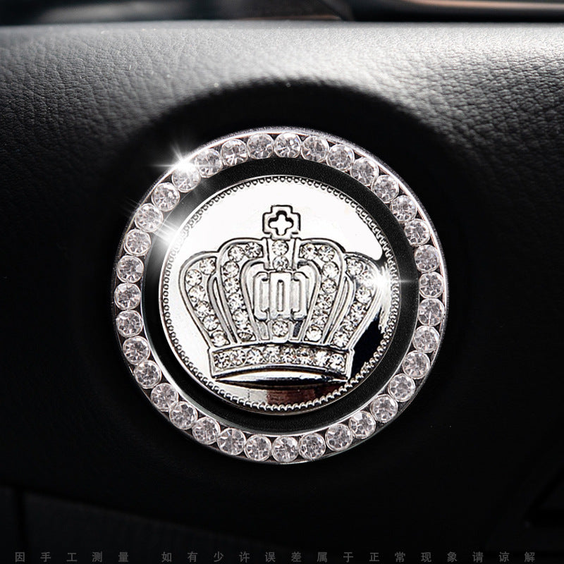 Luxury Crystal Car Starter Button Cover Ring