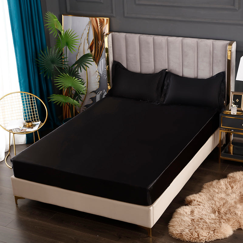 Luxurious Soft Fitted Bed Sheet with Free Pillowcases