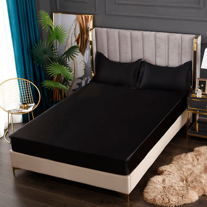 Luxurious Soft Fitted Bed Sheet with Free Pillowcases