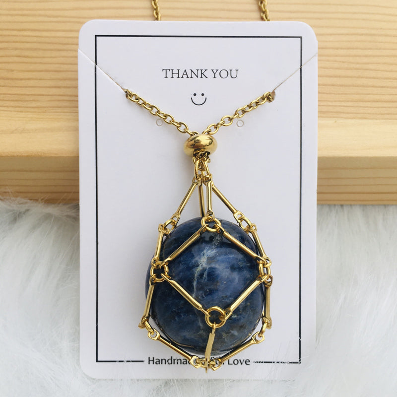 Sparkling Gemstone Pendant Necklace