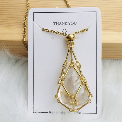 Sparkling Gemstone Pendant Necklace