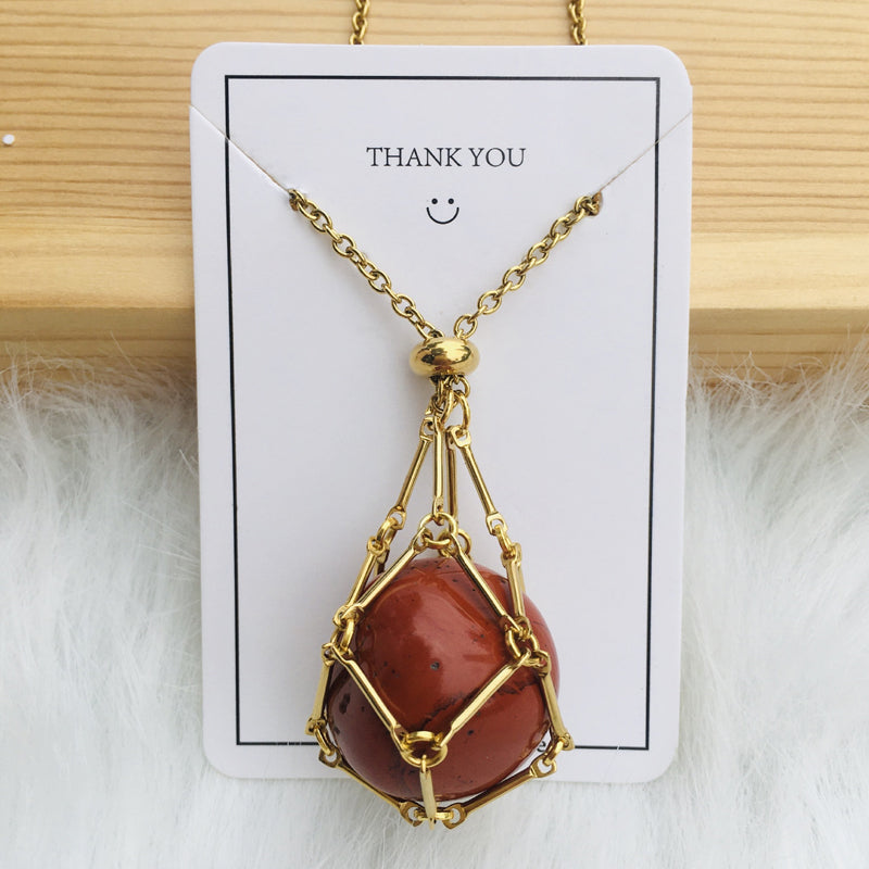 Sparkling Gemstone Pendant Necklace