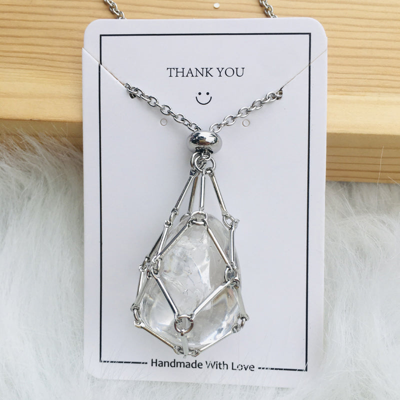 Sparkling Gemstone Pendant Necklace