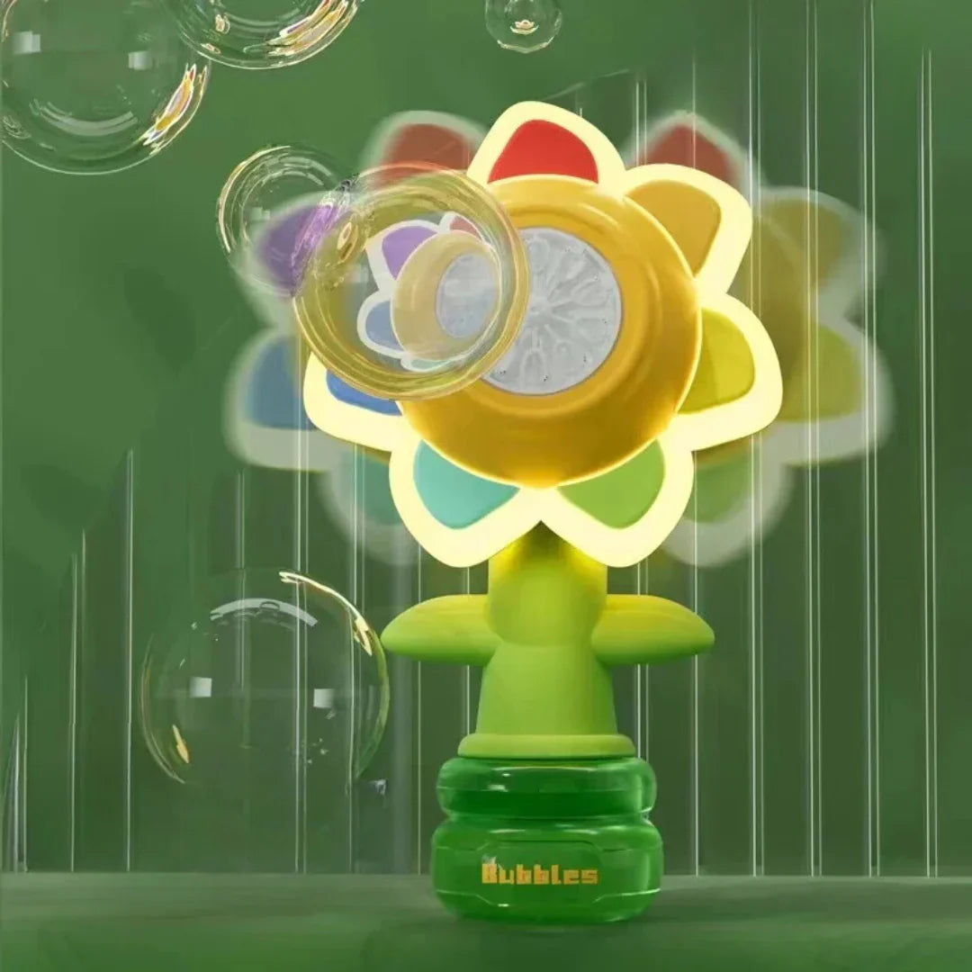 Colorful Kids Bubble Flower Gun