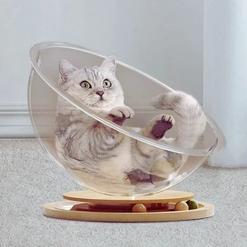 Cozy Cat Bed and Playhouse - PurrPlay Pod - Befez
