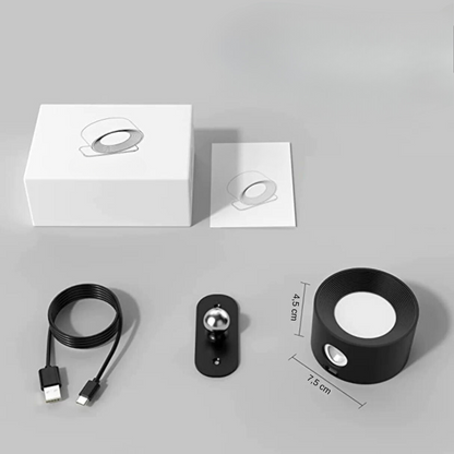 Rotating Wireless Rechargeable Wall Light