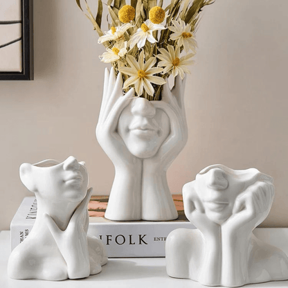 Simple Elegant Ceramic Vase for Modern Homes