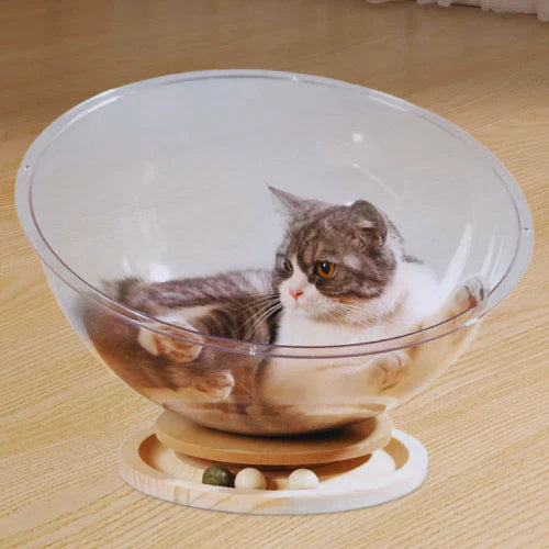 Cozy Cat Bed and Playhouse - PurrPlay Pod