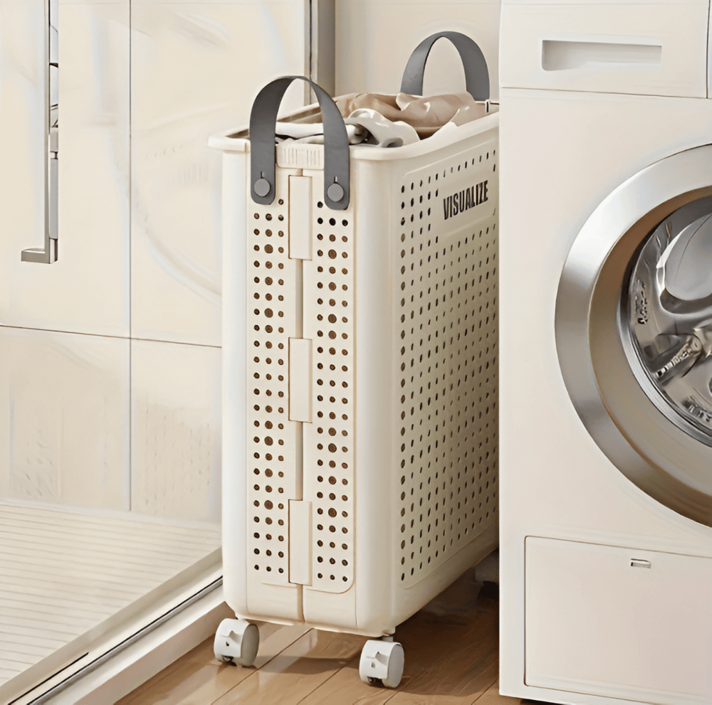 Portable Foldable Laundry Cart on Wheels