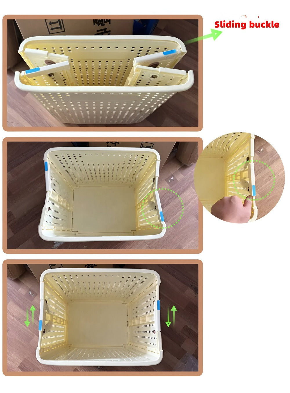 Portable Foldable Laundry Cart on Wheels