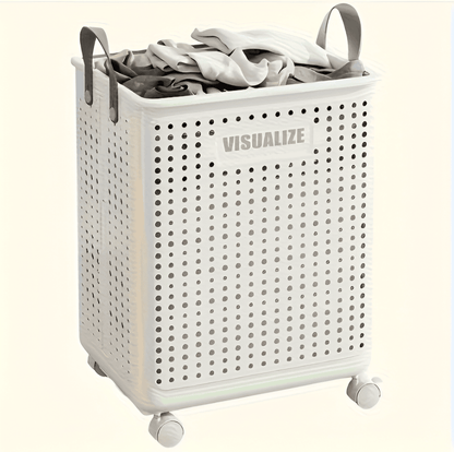 Portable Foldable Laundry Cart on Wheels
